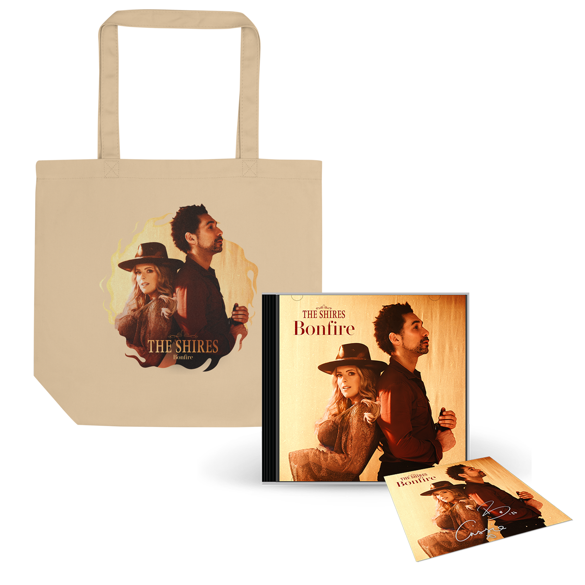 Bonfire: CD, Tote Bag + Signed Art Card